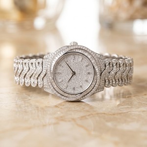 Reloj automático de estilo hip hop con movimiento de cuarzo y diamantes para uso diario en la oficina, reloj de joyería de exportación. - Product Image 5