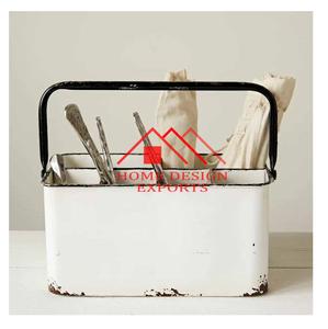 Décoration pour la maison Maisons et Jardins Caddy à ustensiles galvanisé Fabricant indien Best-seller Vintage Hot Sell Personnalisé Fait main - Product Image 6