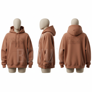 เสื้อฮู้ดซิปแบบสั่งทำพิเศษ ลายนูน สีฟ้าอ่อน ผ้าฟลีซ สวมใส่สบาย สีพื้น โลโก้ด้านหน้า เหมาะสำหรับใส่ในฤดูใบไม้ร่วง - Product Image 3