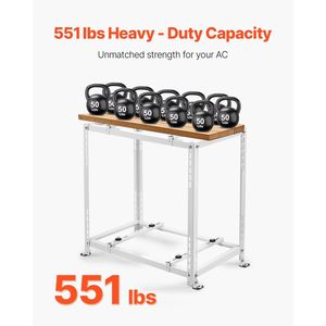 Mini soporte de tierra dividido de dos niveles para acondicionadores de aire con bomba de calor de 9000-18000 BTU - Product Image 2