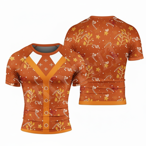 เสื้อจักรยานสำหรับกิจกรรมกลางแจ้งแบบสวมใส่สบาย สีแดงสั่งทำพิเศษ แขนสั้น ชุดกีฬาสำหรับปั่นจักรยาน เสื้อคอมเพรสชั่นประสิทธิภาพสูง - Product Image 4