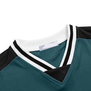Men Women Mesh Jersey Football V Neck Oversized Retro Sublimation Digital Printing Custom Logo Name Number Bulk - Product Image 2