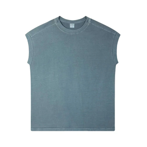 Camiseta sin Mangas Personalizada para Hombre, Camiseta Deportiva de Algodón para Gimnasio, Fitness, Musculación, con Logotipo OEM - Product Image 1