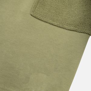 Pantalones Cortos Bermuda de Algodón Verde Oliva para Hombre, Cintura con Cordón, Bolsillos, Transpirables, Tejido de Punto, Corte Medio - Product Image 4