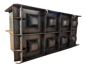 Vorgefertigte Beton-Lego-Block-Form Langlebiges Stahl-Modulares Wandsystem Schalungssystem - Product Image 1