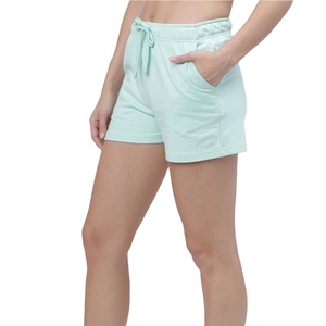 Nouveauté : Shorts de fitness colorés respirants personnalisés de qualité supérieure pour femmes, taille haute, confortables, pour usage professionnel, avec logo - Product Image 5