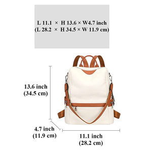 Hot Sale Brown Genuine Vintage Style Fashion Leather Travel Back Pack Laptop Bag Waterproof Back Pack for Men - Product Image 6