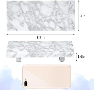 Factory Direct Sale Sophisticated Marble Tray Designed for Bathroom <b>Vanity</b> Perfume Organizer Jewelry Display and Luxury Decor - Product Image 2