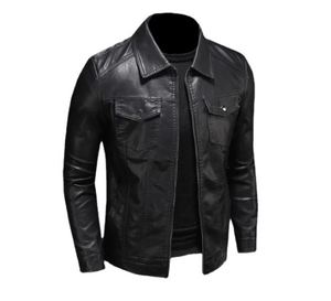 New Winter Tall Men Brown Regular Boxy Fit Original Cowhide Leather Sheep Fur Biker Jacket Breathable Casual Plus Size Winter - Product Image 2