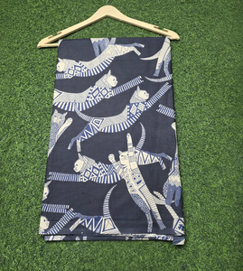 Tissu en coton imprimé chat 2026, motif géométrique noir et gris, vendu au mètre, matériau de couture à prix d'usine - Product Image 6