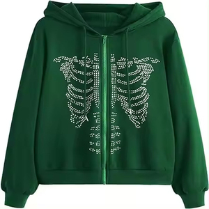 Nouvelle Arrivée Hiver Hommes Sweat-shirts à Strass Vente Chaude Respirant Écologique Personnalisable Couleur Unie Teinte Unie - Product Image 1