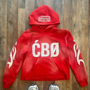 Sudaderas con Capucha para Hombre de Alta Calidad con Logotipo Personalizado, Bordadas, de Algodón Grueso, Felpa, Talla Grande, Sudaderas con Capucha Desgastadas para Hombre - Product Image 5