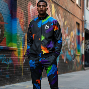 Chándal de Fútbol Sublimado con Estampado Personalizado, Transpirable, con Cierre Completo, Unisex, Corte Regular, Ecológico, Ligero, para Correr - Product Image 6