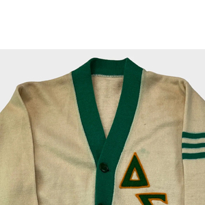 New Custom Design Pattern University <b>Cardigan</b> <b>Sweater</b> University Embraided Logo with Greek Chenille Patch <b>Cardigan</b> - Product Image 2