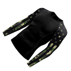 เสื้อรัดกล้ามเนื้อแขนยาวสำหรับออกกำลังกายผู้ชาย ขายส่ง แบบกำหนดเองได้ ป้องกันการเกิดการระคายเคือง เป็นมิตรกับสิ่งแวดล้อม และป้องกันแบคทีเรีย - Product Image 3