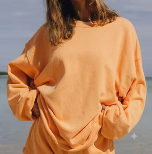 Sudadera Oversize de Cuello Alto de Felpa Francesa de Alto Gramaje para Mujer, Estilo Urbano Contemporáneo, Fabricante, Pedido al por Mayor - Product Image 1