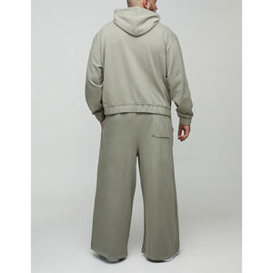 Conjuntos Deportivos Casuales de Invierno al por Mayor para Hombre y Mujer, Diseño de Logotipo Personalizado, 100% Algodón Transpirable, Conjunto de Chándal para Correr - Product Image 2