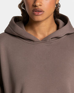 Custom Logo Embroidery Oversized <b>Mocha</b> <b>Hoodie</b> Piping Two Piece Men's Winter Streetwear Tracksuits Breathable Gym Training Sweat - Product Image 4