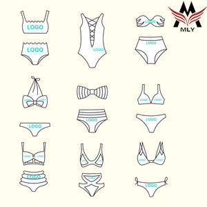 Купальники для девочек, купальник с логотипом на заказ, оптовая продажа, купальник из двух частей, бикини, пляжная одежда - Product Image 1