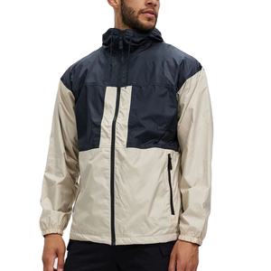 Chaqueta cortavientos deportiva de secado rápido transpirable con logotipo personalizado para hombre, chaqueta deportiva con cuello levantado para correr para la temporada de invierno - Product Image 1