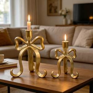 Candelabro de Metal con Forma de Arco, Decorativo, de Latón, Hecho a Mano, Centro de Mesa, Decoración para el Hogar, Regalo, Adorno - Product Image 6