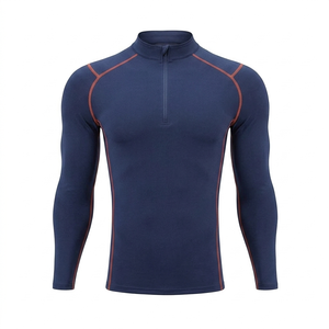 Nouveau design, t-shirts de sport pour hommes, coupe régulière, manches courtes, séchage rapide, respirant, confortable, polyester/coton - Product Image 3