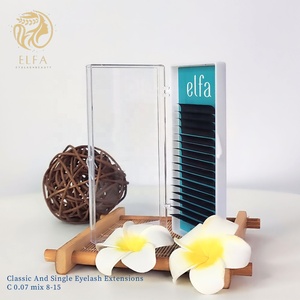 Best Professional Customizable 0.15mm Full Volume Individual Eyelash Extensions OEM <b>Custom</b> Acceptance <b>CD</b> B HY LON Aluminum Foil - Product Image 2