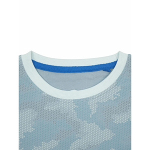 Camiseta de Manga Corta para Hombre, Cuello Redondo, Color Azul Claro, 100% Algodón, Corte Regular, Tejido Jersey Informal, Transpirable y Ecológico - Product Image 3