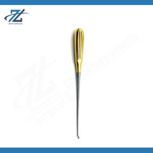 Cureta ortopédica para huesos, tamaño 2, punta angulada, 14 pulgadas, instrumento quirúrgico de acero inoxidable con mango sólido, fabricante Pakistán - Product Image 6