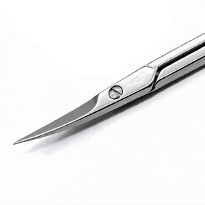 Pack of 2 Cuticle Scissors Set 3.5 Inch Straight & Curved Stainless Steel Manicure Pedicure <b>Nail</b> Care Professional Tools <b>Kit</b> - Product Image 6