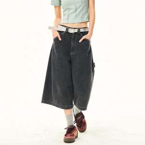 Shorts en jean personnalisés pour femmes, shorts en jean baggy pour femmes, shorts en jean - Product Image 1