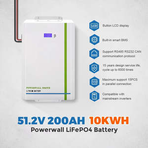 ชม. สำหรับระบบจัดเก็บพลังงานในบ้านแบตเตอรี่ลิเธียม200ah 48โวลต์51.2โวลต์10KW 15kwh Lifepo4พลังงานแสงอาทิตย์สีขาว95กก. - Product Image 6