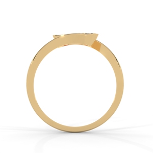 Bague en diamant pour femme, plaquée or, style pavé, bijoux de luxe, cadeau, à porter pour les occasions spéciales - Product Image 3