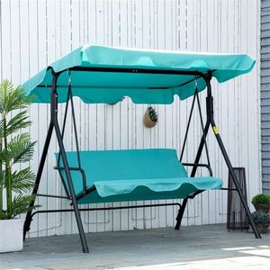 Dondolo da Giardino a 3 Posti Contemporaneo per Esterni, in Poliestere, con Design Moderno - Product Image 1