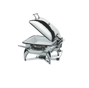 Plat à réchaud en métal durable pour la restauration, conçu pour assurer un service alimentaire efficace avec une robustesse fiable et une utilité durable - Product Image 4