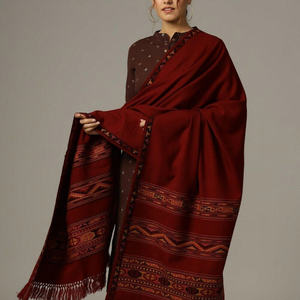 Wholesale Best Quality Custom Design Wool Women Shawls-Windproof Long Shawl High Quality OEM Custom Service - Product Image 3