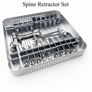 Juego de Instrumentos Distractores Cervicales Espinales con Cuchillas Retractoras y Bandeja de Esterilización para Uso en Quirófano - Product Image 2