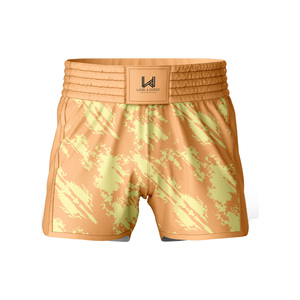 Custom Men's Adult Lightweight Breathable <b>Polyester</b>/Nylon MMA Muay Thai Boxing <b>Shorts</b> Durable Quick Dry Shrink Proof MMA Wear - Product Image 4