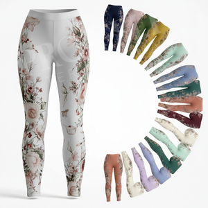 Summer Custom Logo Workout Training Bamboo Body <b>Shape</b> Whole Sale OEM Compression <b>Leggings</b> Custom All Over Printed Skinny Pants - Product Image 1