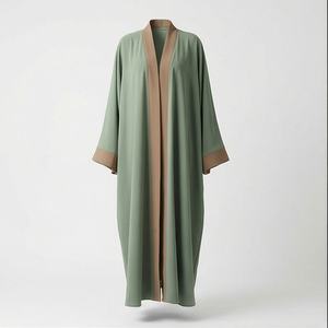 Nuevo Vestido Kaftan Abaya Musulmán con Cierre Frontal, Ropa Islámica de Alta Calidad, Manga Larga, Moda Étnica Modesta para Mujer - Product Image 1