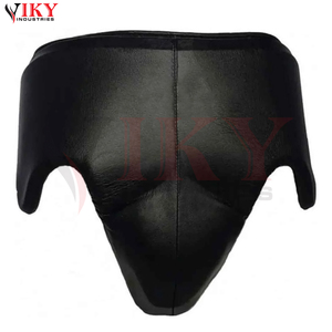Durable New Arrival Best Supplier Lace Up Boxing Gloves Head Guard Groin Guard Custom Logo Matte Black Leather Boxing Gear Sets - Product Image 4