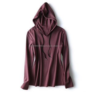Fleece Hoodies Women Bamboo Organic Cotton Pullover Hoodie <b>t</b> <b>Shirt</b> <b>Long</b> <b>Sleeve</b> Hoodies Women Sets - Product Image 1
