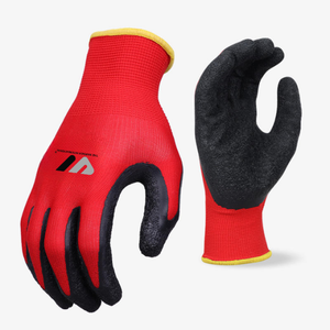Guantes de Trabajo de Poliéster con Recubrimiento de Látex TWI Calibre 13, Guantes de Jardinería Antideslizantes, Guantes de Seguridad con Recubrimiento de Látex Arrugado - Product Image 1