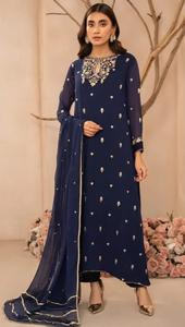 WS INTERNATIONAL Salwar Kameez de Seda de Alta Calidad para Mujer Musulmana, Estilo Formal y Modesto, para las Cuatro Estaciones, Sin Arrugas, de Secado Rápido, para Fiestas - Product Image 4