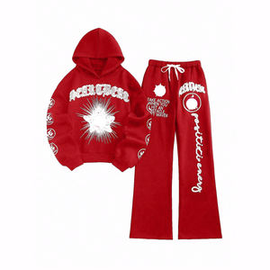 Survêtement Streetstyle délavé à l'acide 100% coton molletonné, durable, pour adultes, style urbain - Product Image 2