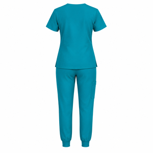 Uniformes Médicos Premium para Hospital, Traje Quirúrgico para Hombres y Mujeres, Cuello en V, Elástico, Uniformes para Enfermeros y Doctores, Tela Antibacteriana y Transpirable - Product Image 2