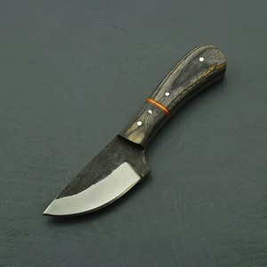 Couteau de Découpe à Lame Fixe Forgé sur Mesure EDC, Manche en Pakka, Étui en Cuir, OEM, Manche Plein, Couteau Utilitaire Compact pour le Camping - Product Image 1