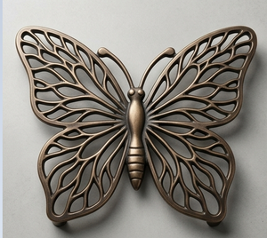 Salvamanteles de Metal con Diseño de Mariposa en Bronce Vintage, Resistente al Calor, para Mesa de Comedor - Product Image 1