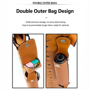 Estuche para taco de billar LIZARD Serie Pattern Knife de cuero de vaca 1B2S con 3 orificios, bolsa para taco de billar 1/2 y bolsa para tiza - Product Image 3