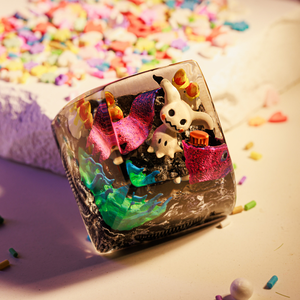 Teclas Artesanales Bosque Místico, Teclas Artesanales Personalizadas, Teclas Anime Lindas, Teclas Verdes, Juego de Teclas, Teclas de Madera - Product Image 4